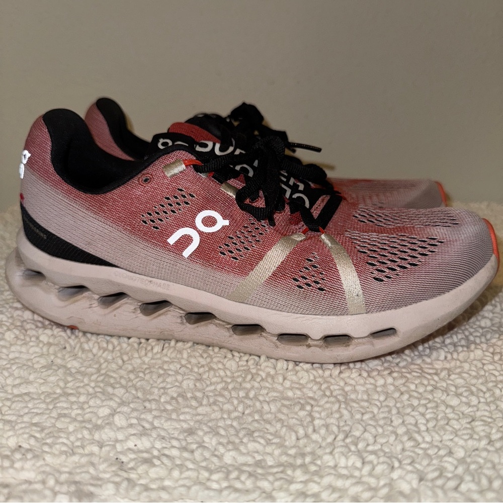 Size 8.5 - On Cloudsurfer Auburn Frost Women’s Running Walking Shoe Burnt Orange